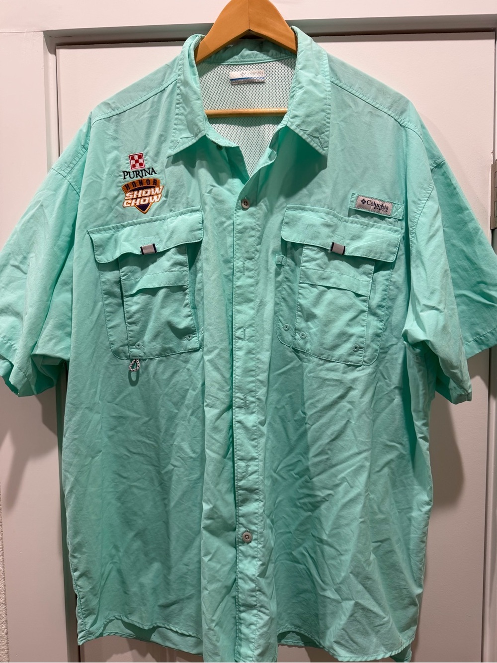 Columbia Men's Short-Sleeve Fishing Shirt - Mint